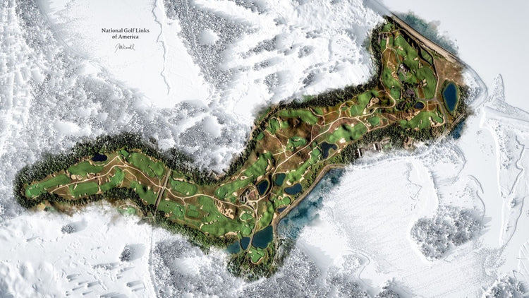 USA Golf Course Art Collection on Evalu18