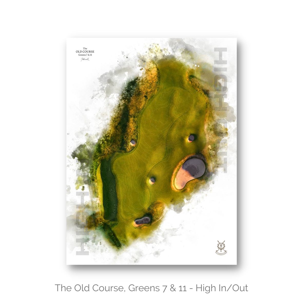 The Old Course Green 7 Print by Joe McDonnell