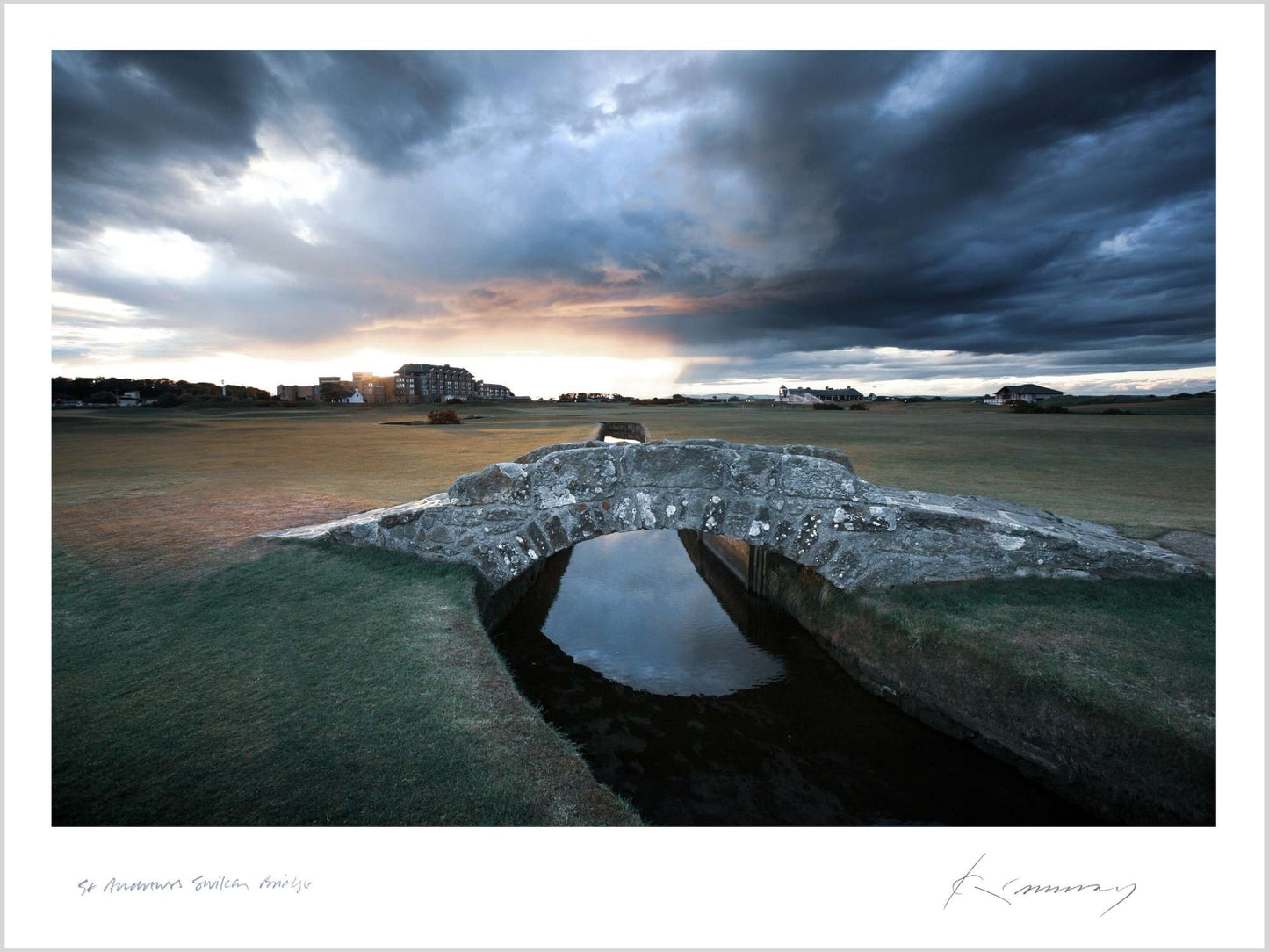 A photograph of Swilcan Bridge at St Andrews by Kevin Murray.