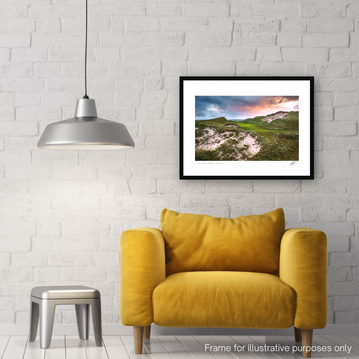 carne wild atlantic dunes framed contemporary print by adam toth