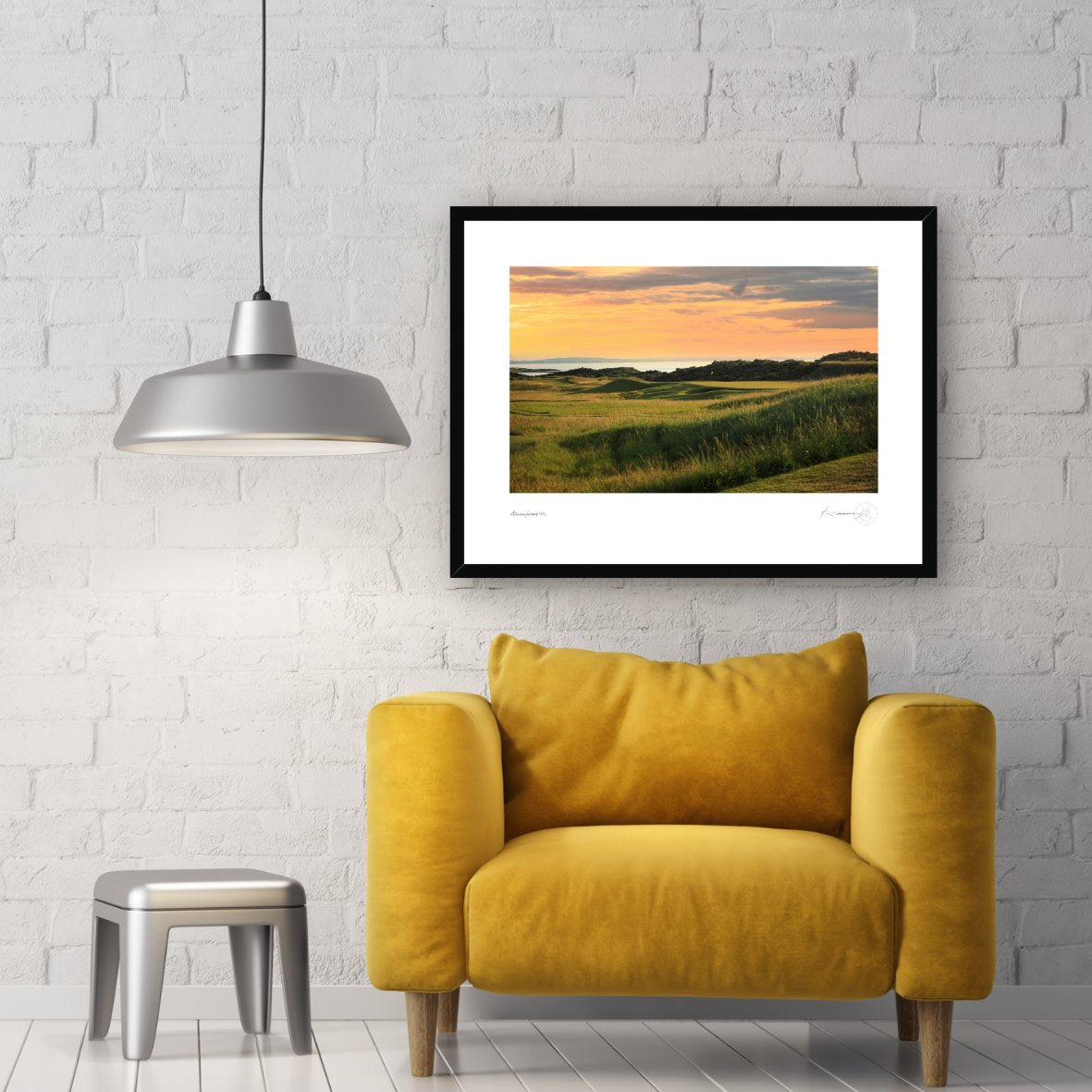 Muirfield 12th hole box frame photography print by kevin murray