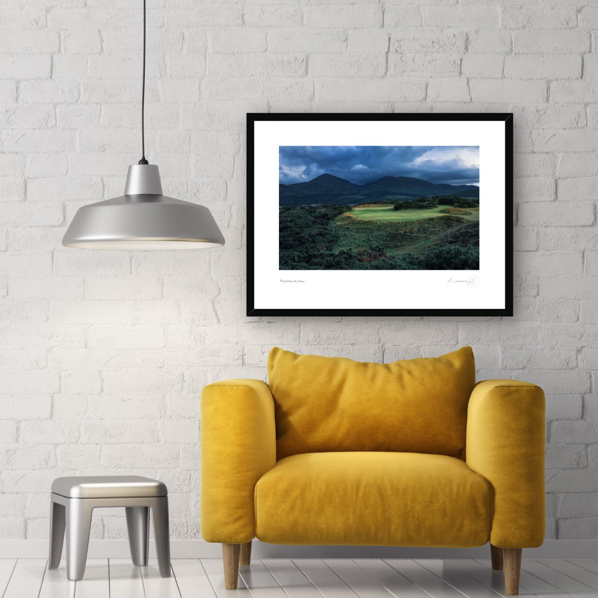 FRAMED PHOTOGRAPHY PRINT OF ROYAL COUNTY DOWN BY KEVIN MURRAY