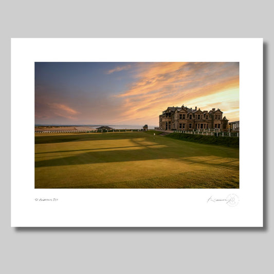 St Andrews Old Course 1st, 18th and R&A Clubhouse by Kevin Murray