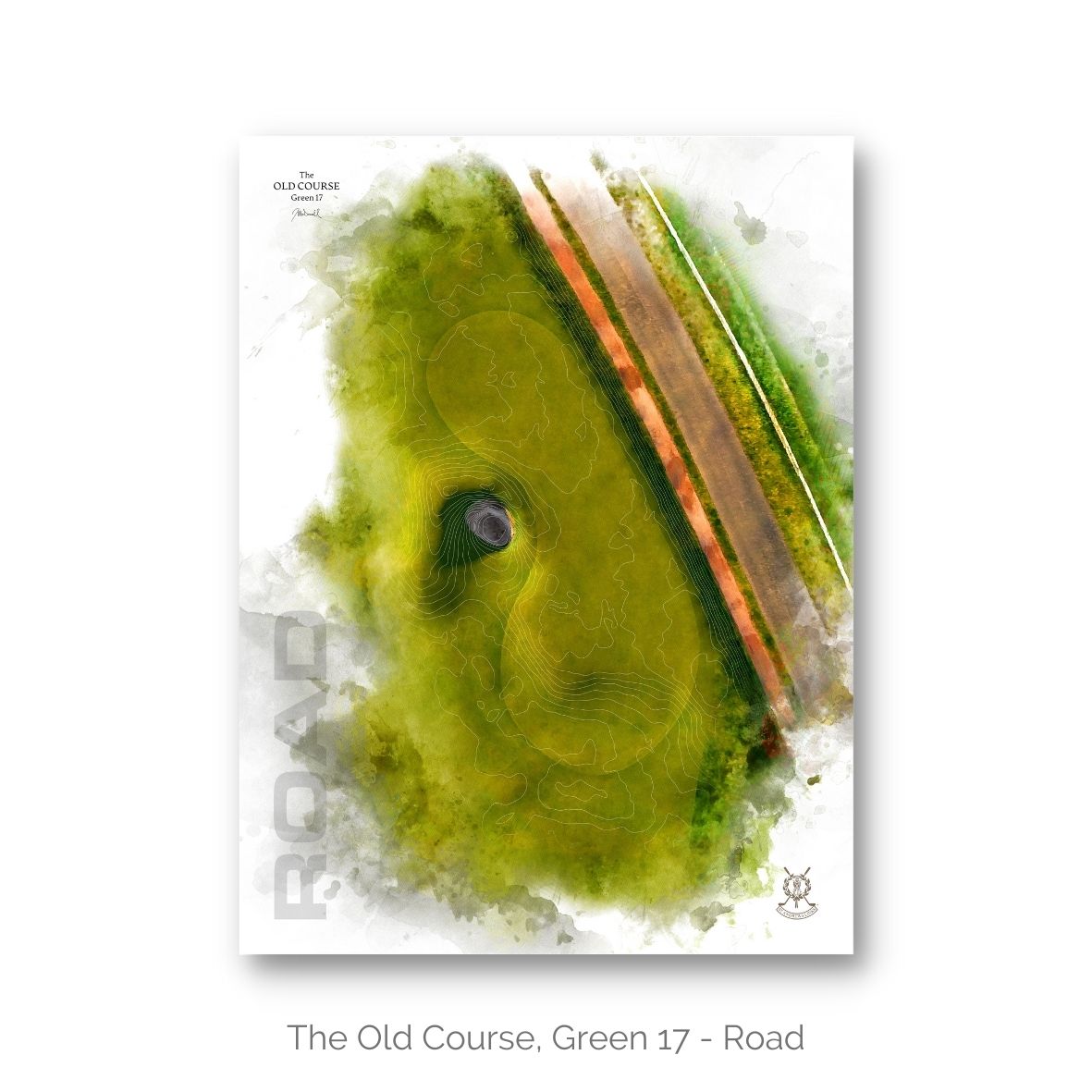 The Old Course, Green Contour Studies - Luxury Presentation Box of 11 Prints