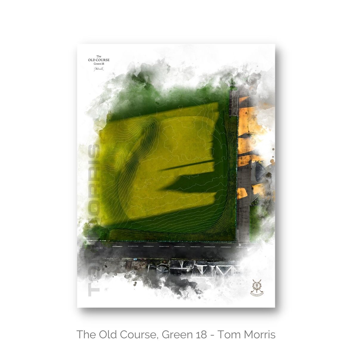 The Old Course Green 18, Tom Morris Print by Joe McDonnell
