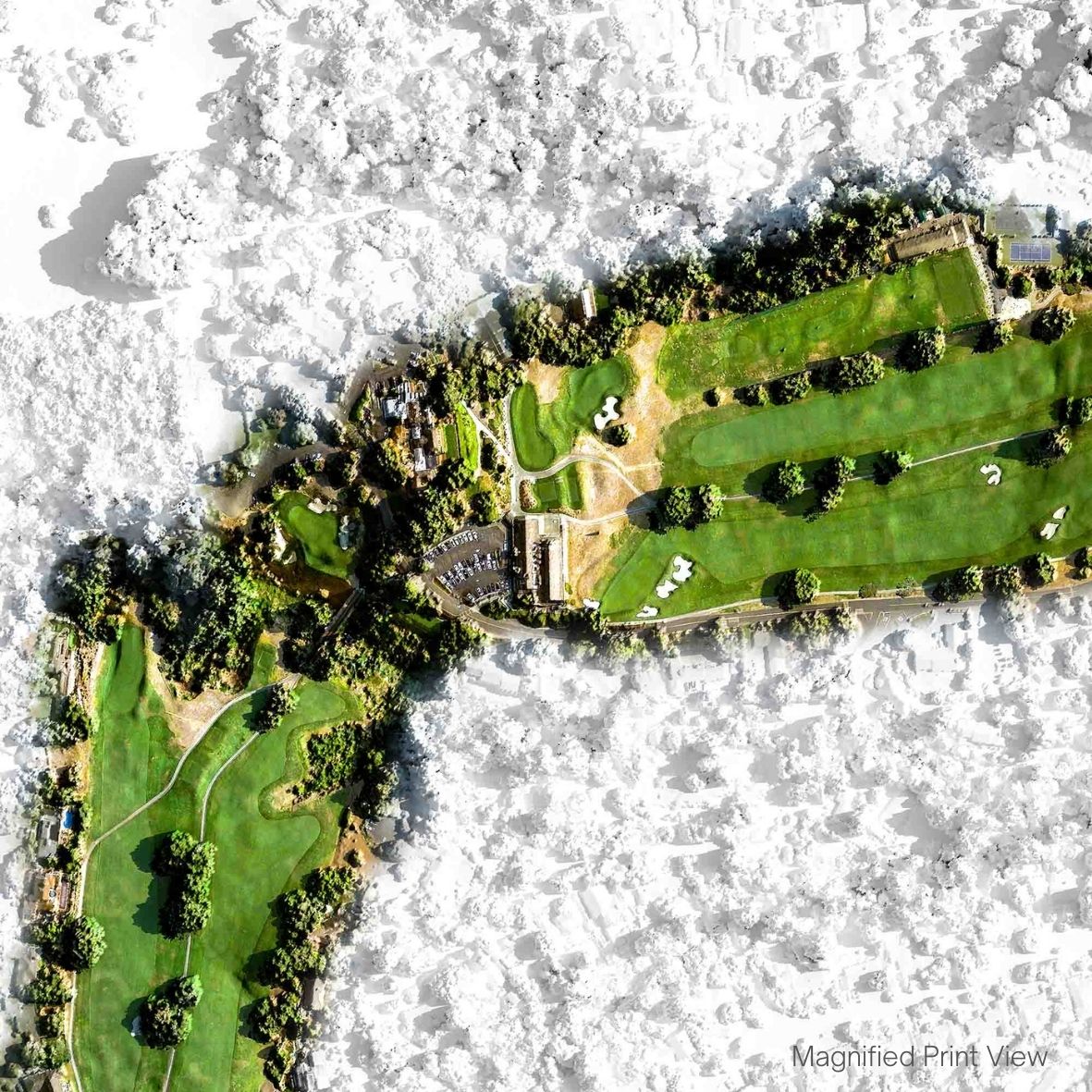 Pasatiempo Golf Course Print Close Up 3