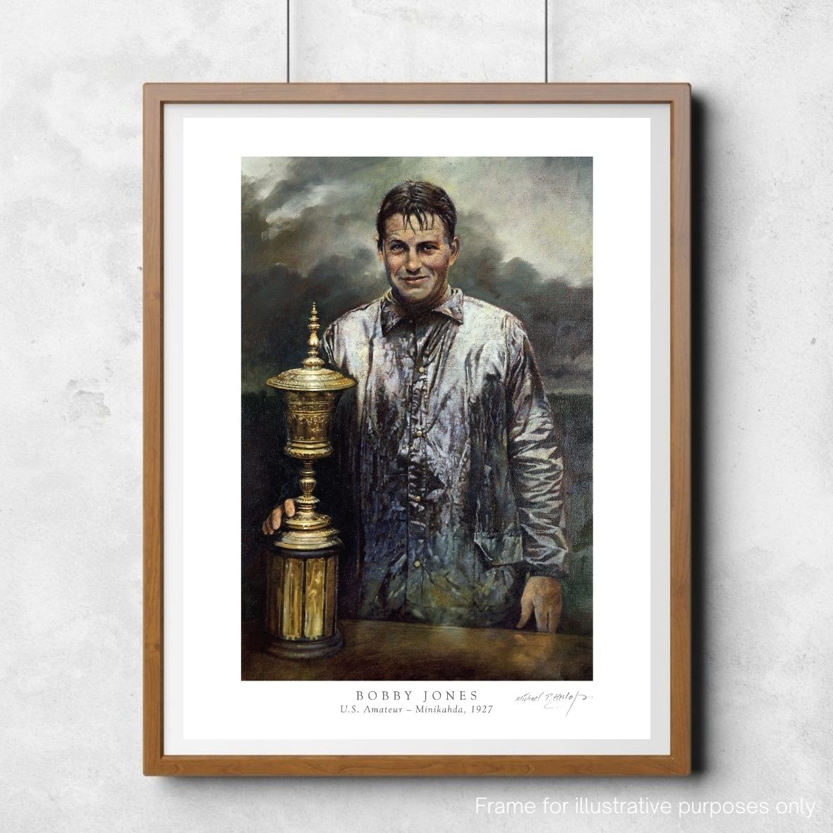 Bobby Jones, Minikahda, 1927 fine art framed print by Michael Heslop