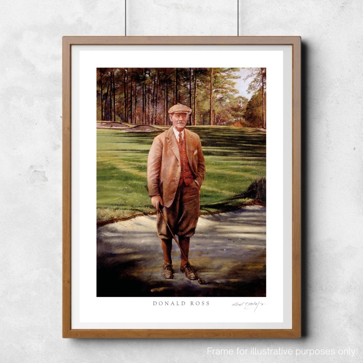 Donald Ross golf architect, framed fine art print by Michael Heslop