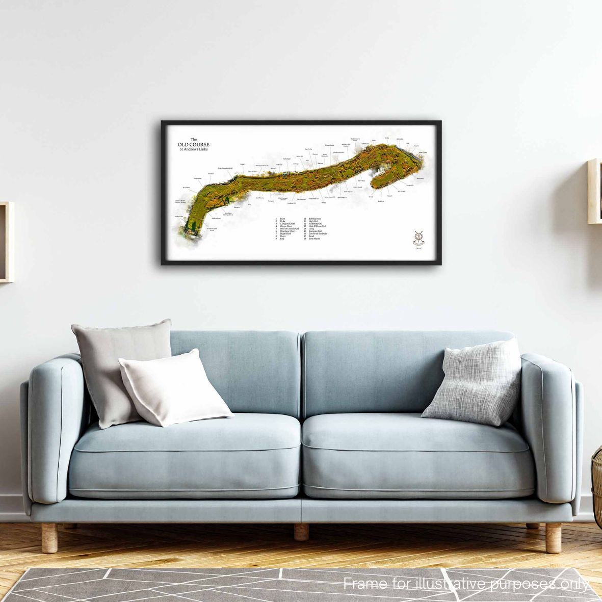 FINE ART PRINT OF THE OLD COURSE WITH FEATURES BY JOE MCDONNELL