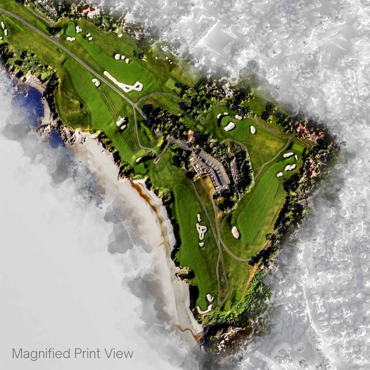 Pebble Beach Golf Links Print Close Up - View 3