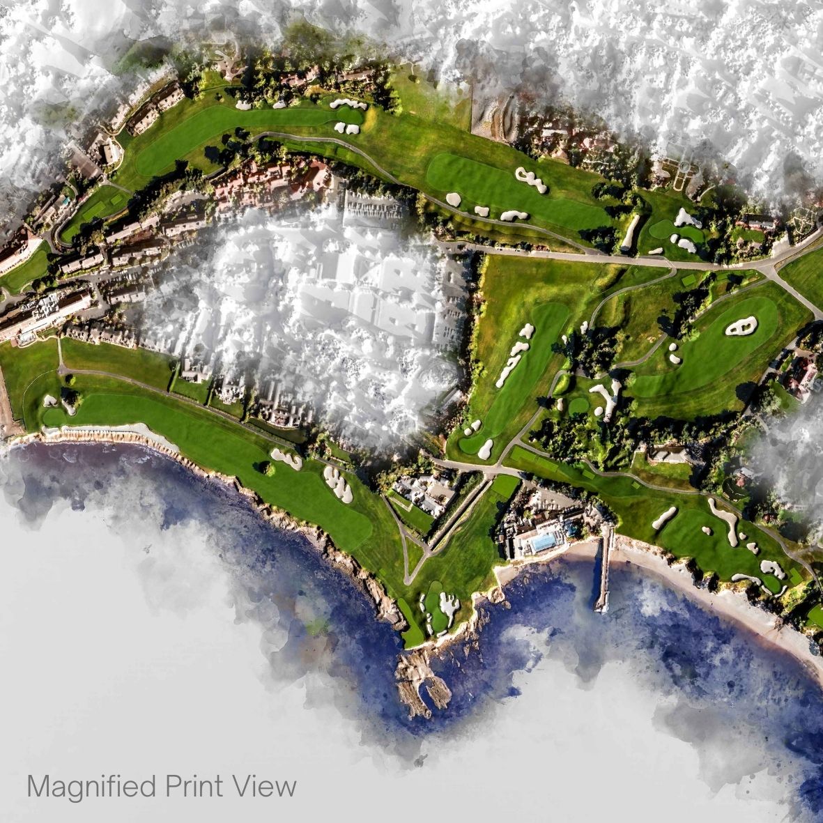 Pebble Beach Golf Links Print Close Up - View 1