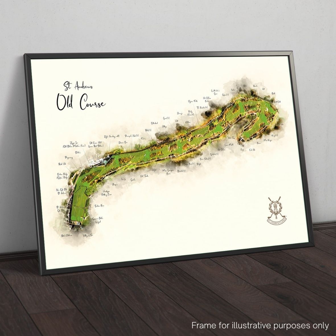 Framed print of St Andrews Old Course by Joe McDonnell