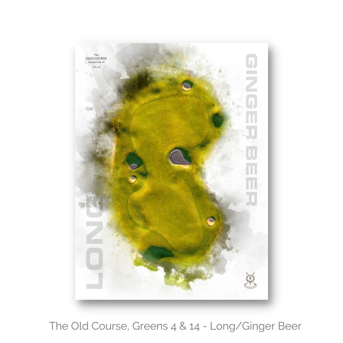 The Old Course Green 4 & 14, Print by Joe McDonnell