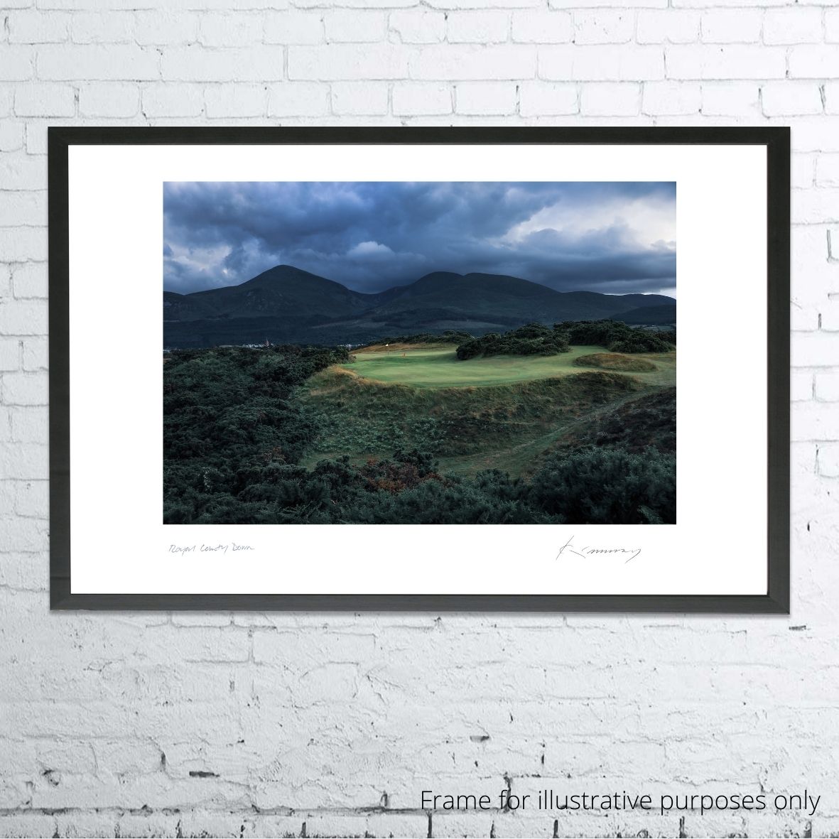 A framed photo fine art print of Royal County Down taken by Kevin Murray.