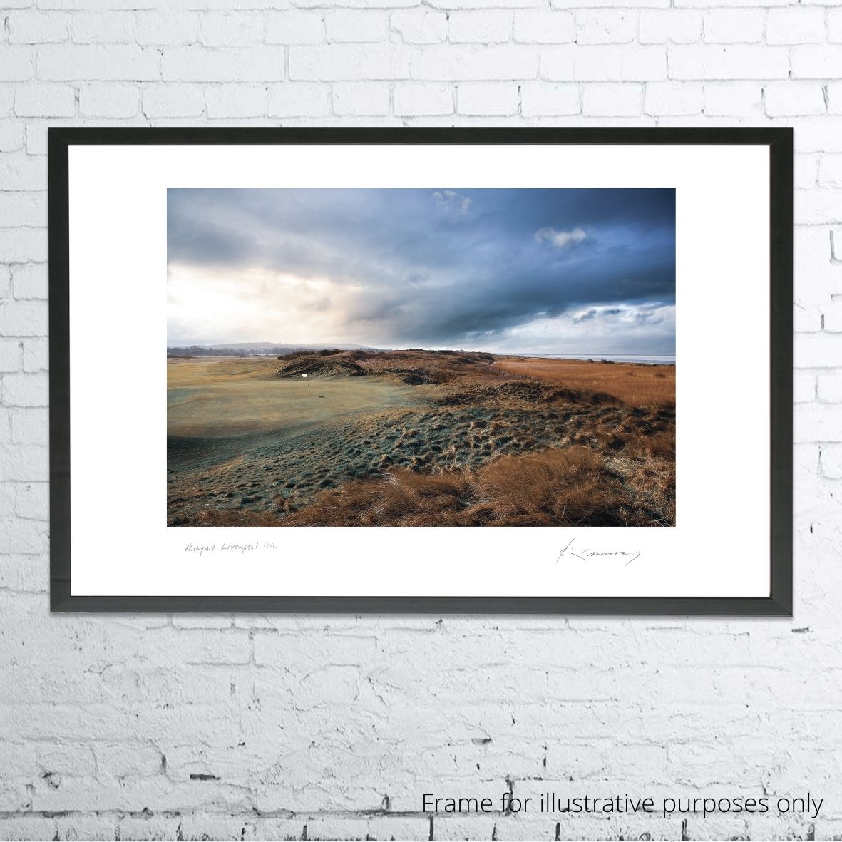 A framed photo of the Royal Liverpool Golf Club Hoylake 12th Hole - Limited Edition Fine Art Print by Kevin Murray