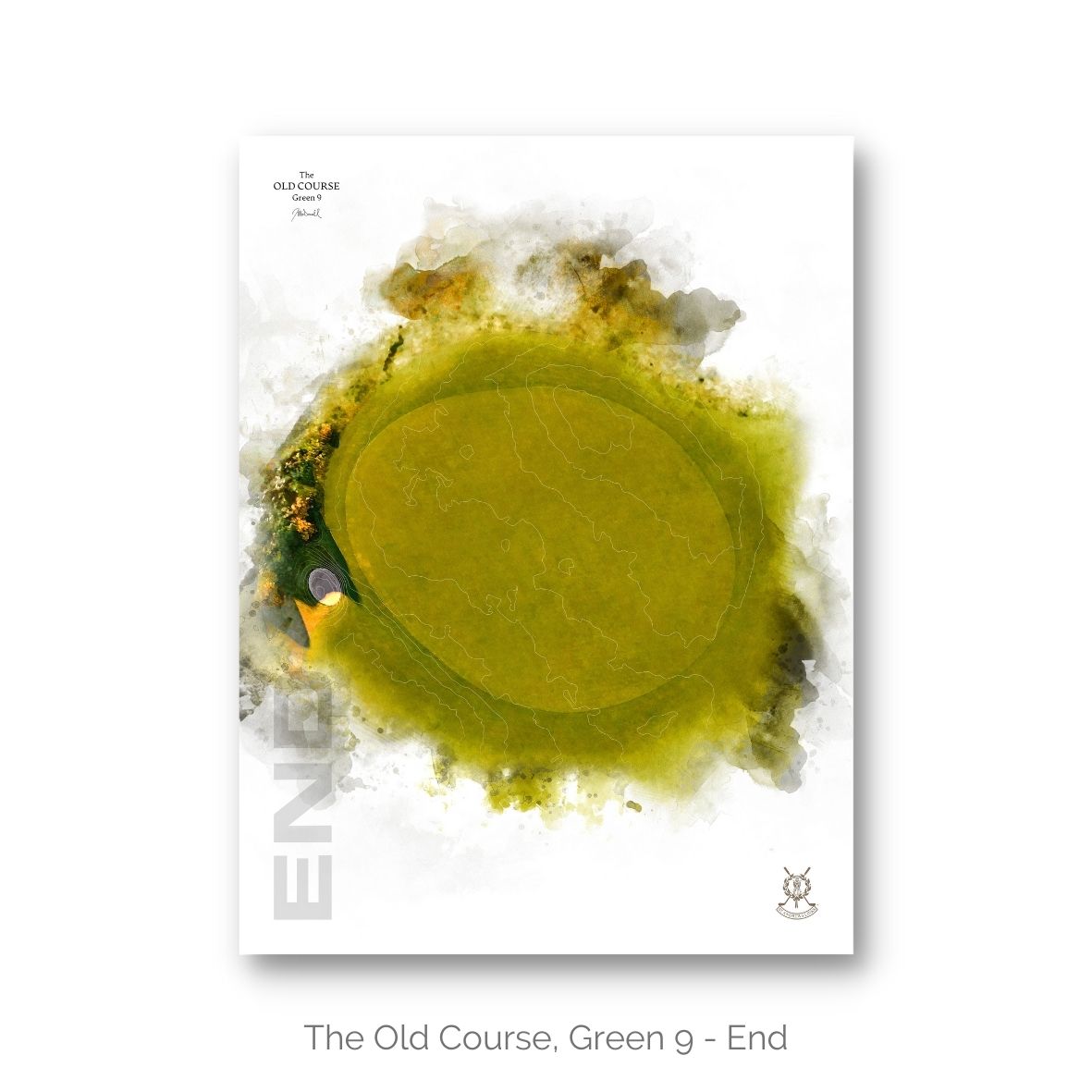 The Old Course, Green Contour Studies - Luxury Presentation Box of 11 Prints