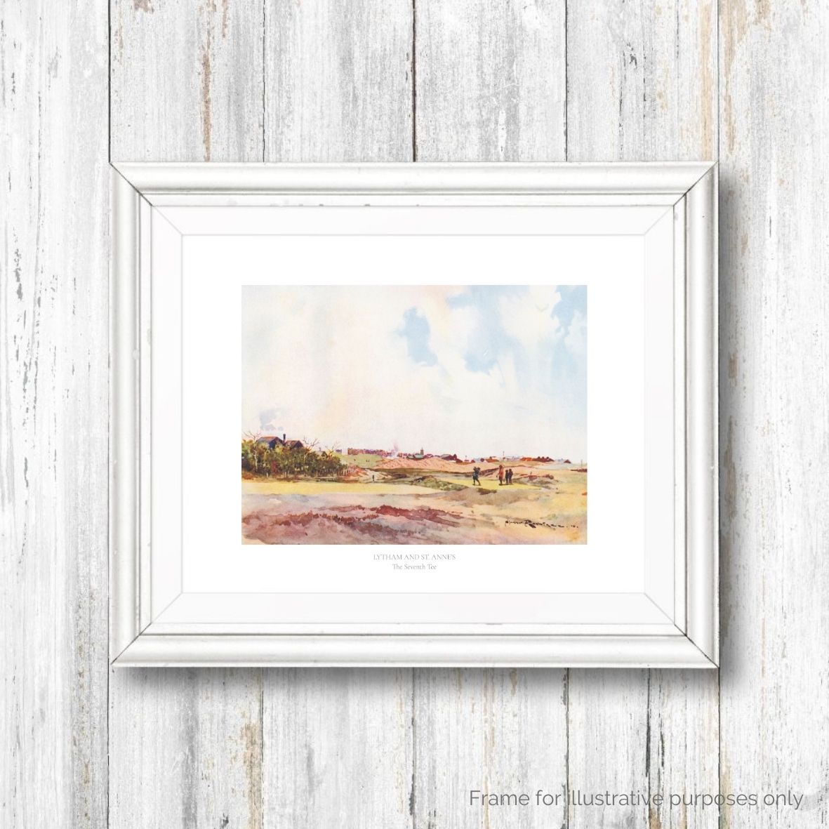 Royal Lytham St Annes Golf Club framed print with text by Harry Rountree