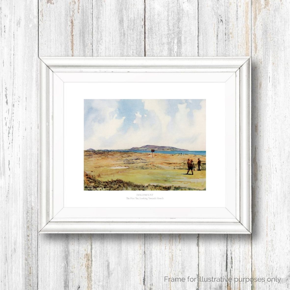 Royal Dublin Golf Club framed print with text by Harry Rountree