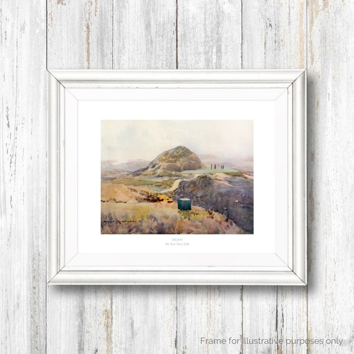 Royal Troon Golf Club framed print with text by Harry Rountree