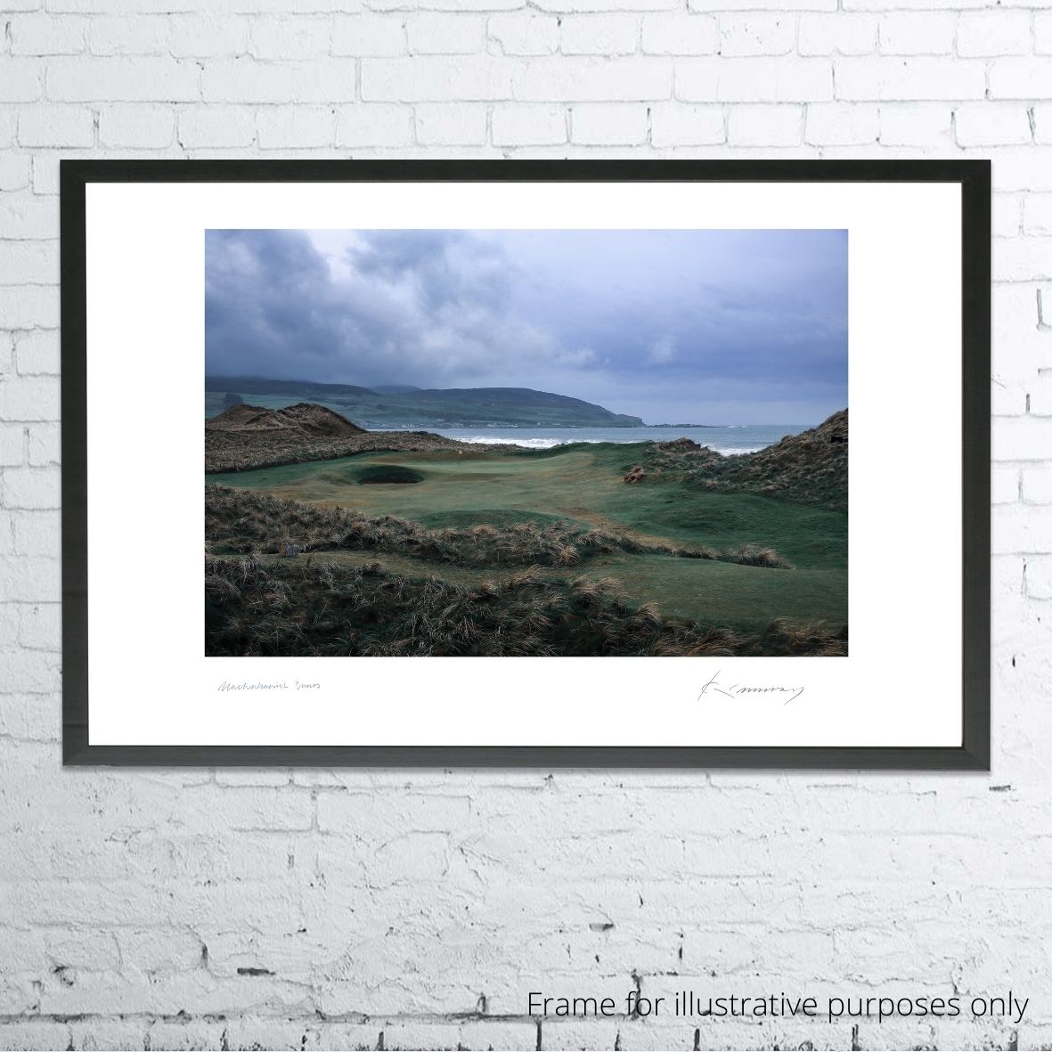 A photo of Machrihanish Dunes - a Limited Edition Fine Art Print by Kevin Murray, framed for context. 