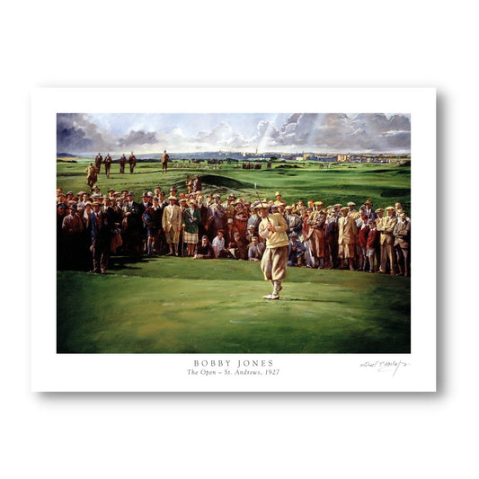 Bobby Jones, The Open at St Andrews, 1927 by Michael Heslop