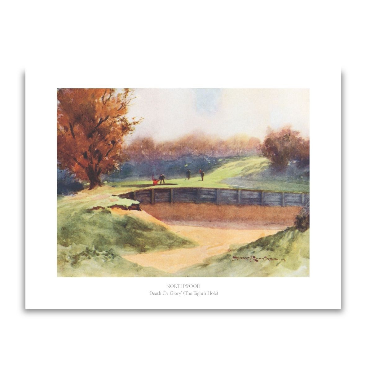 Northwood golf club print with text