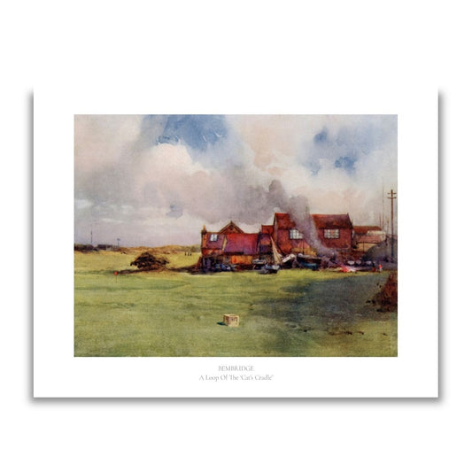 Royal Isle of Wight Golf Club print with text by Harry Rountree