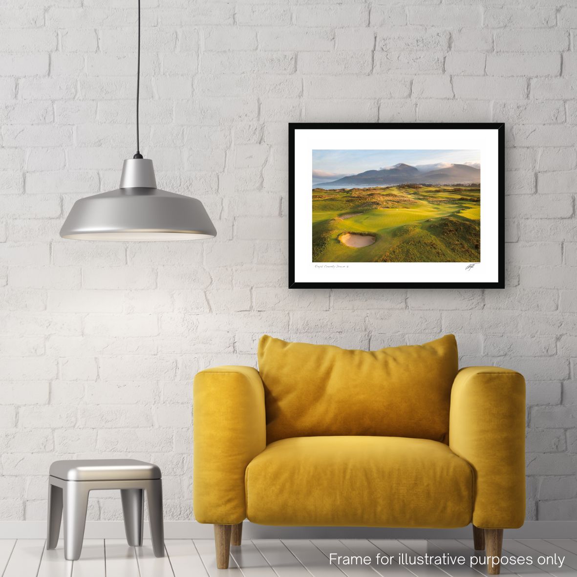 ROYAL COUNTY DOWN HOLE 7 PHOTOGRAPHY PRINT BY ADAM TOTH IN BLACK FRAME