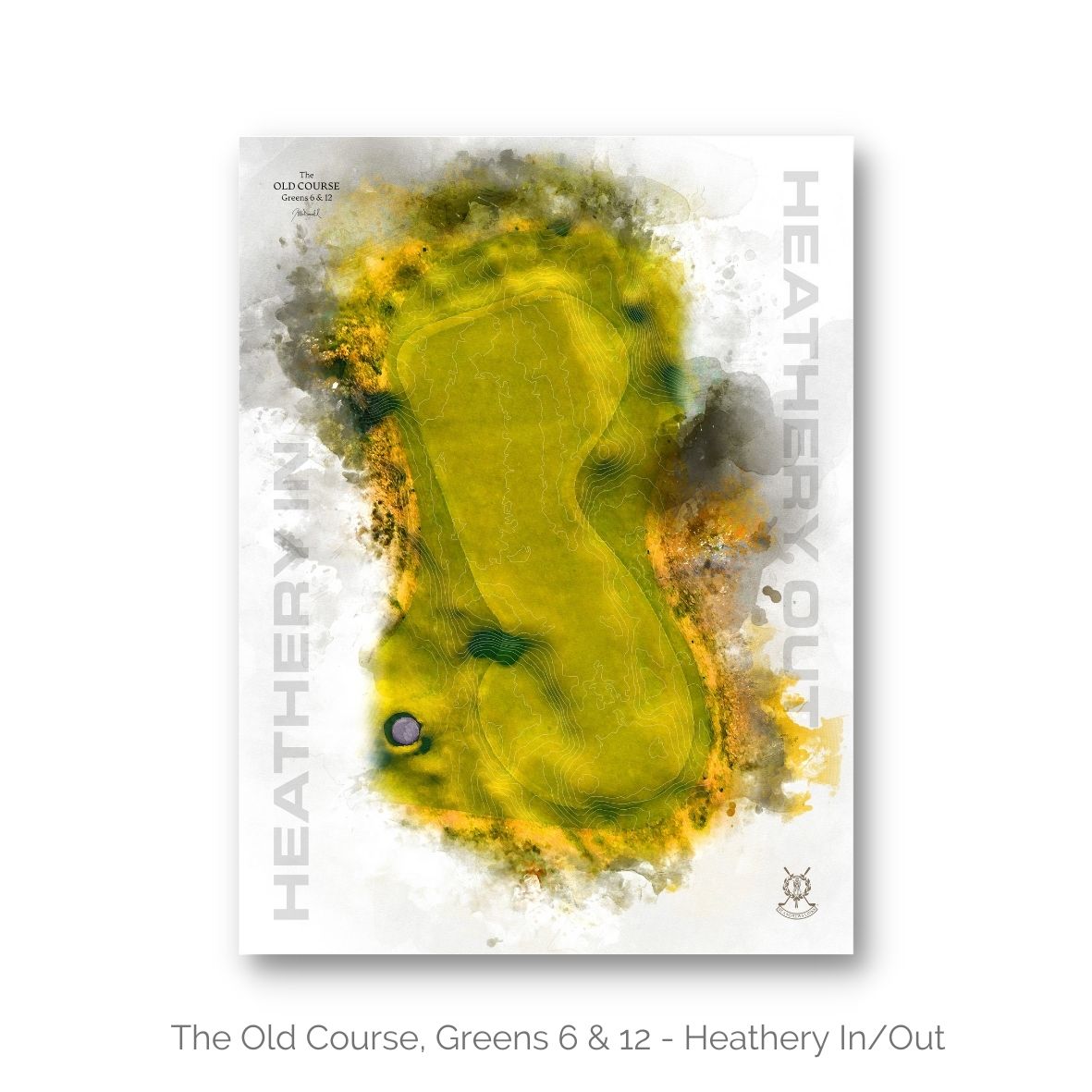 The Old Course Greens 6 &1 12, Print by Joe McDonnell