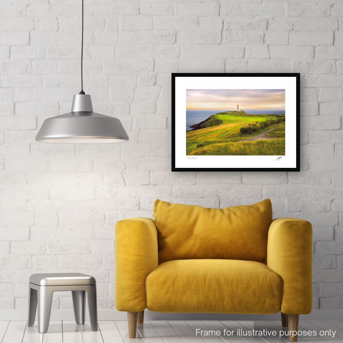 Photography print of Old Head Golf Course in black frame by Adam Toth